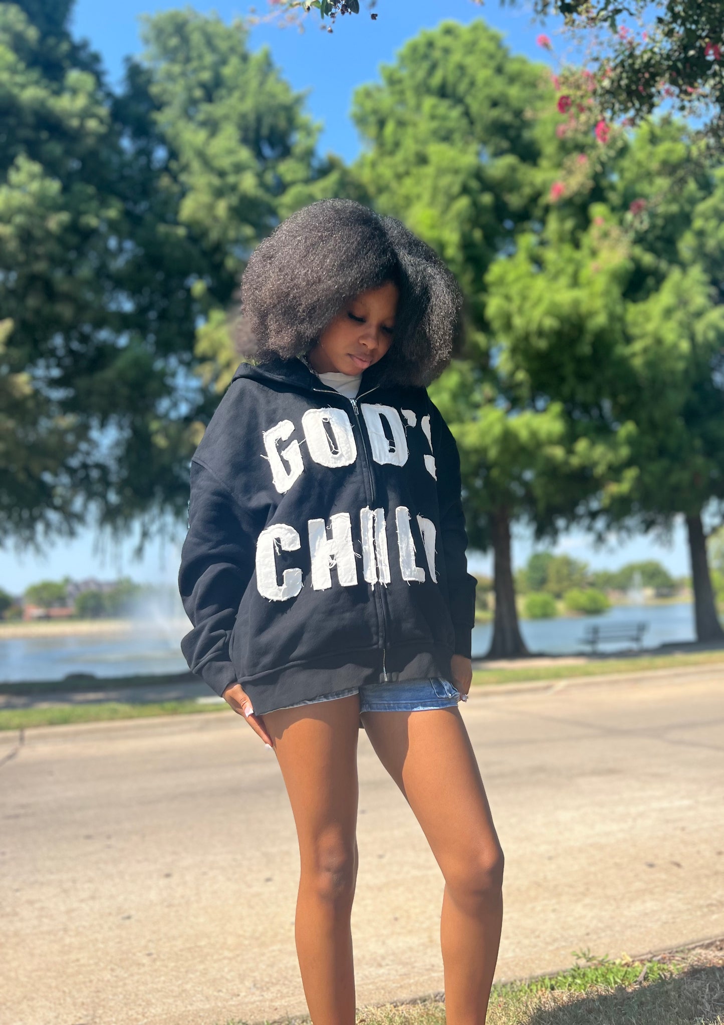 Distressed God’s Child Jacket