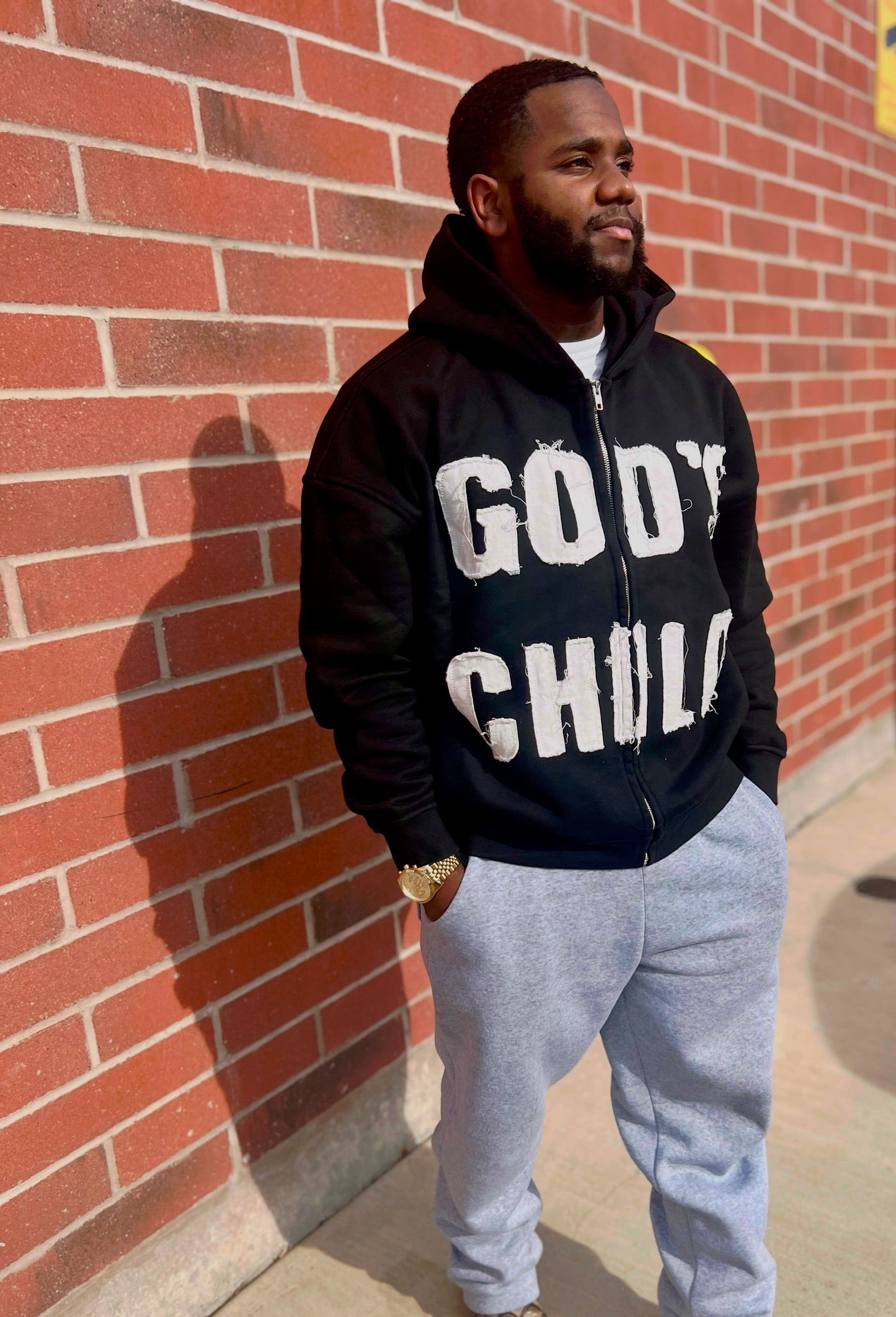 Distressed God’s Child Jacket